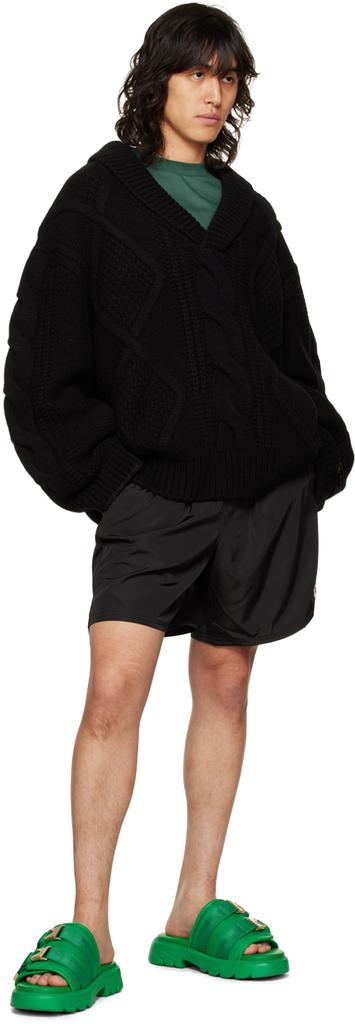 Black Argyle Sweater商品第4张图片规格展示
