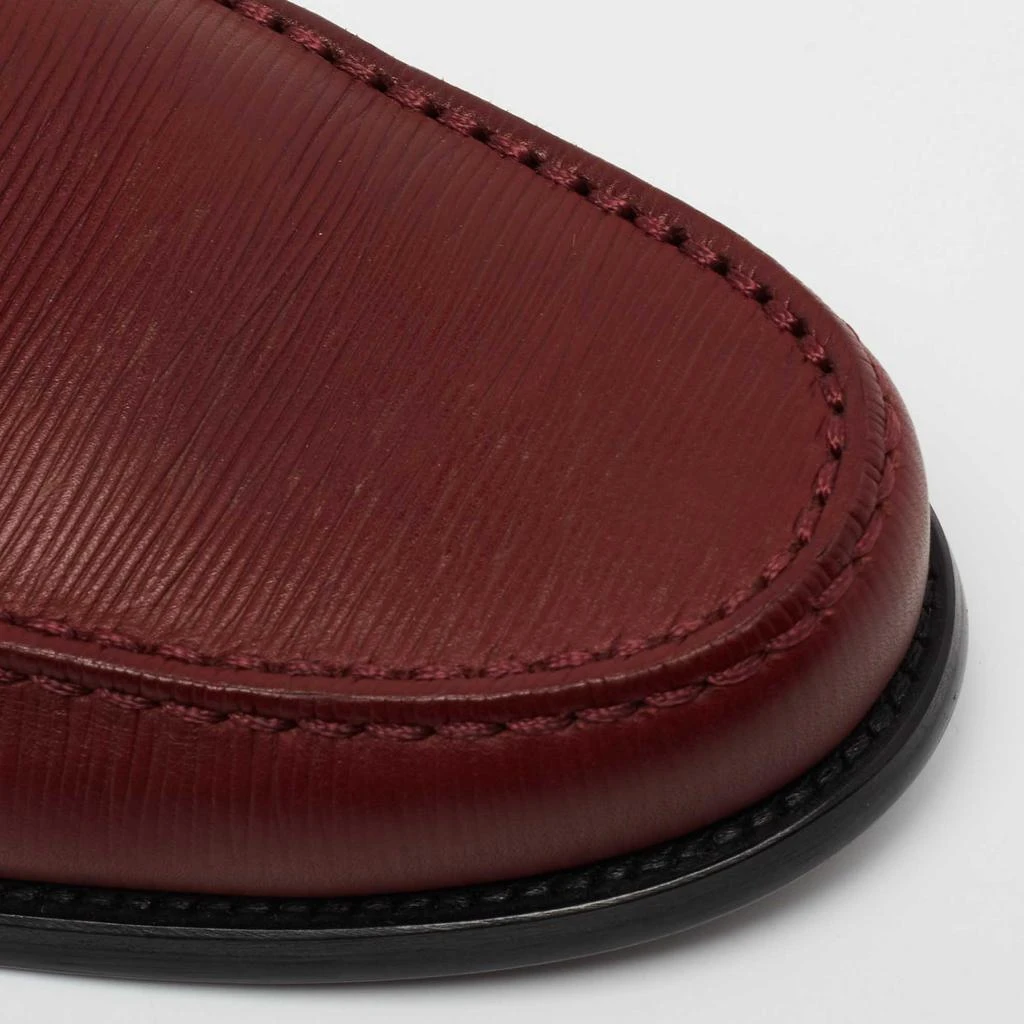 Louis Vuitton Burgundy Epi Leather Major Slip On Loafers Size 44 商品