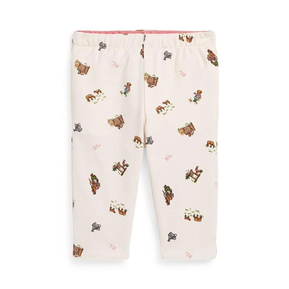 商品Ralph Lauren|Baby Girls Polo Bear Reversible Pants,价格¥148,第1张图片