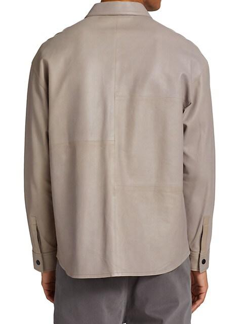 Bonded Leather Overshirt商品第5张图片规格展示