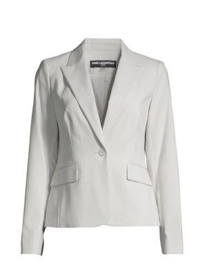 商品Karl Lagerfeld Paris|Single-Breasted Blazer,价格¥226,第3张图片详细描述