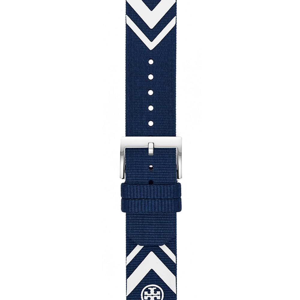 Women's Navy Chevron Grosgrain Band For Apple Watch, 38 mm/40mm商品第4张图片规格展示