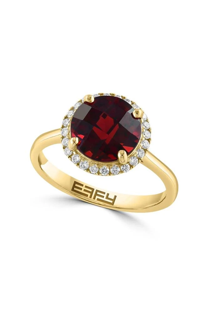 商品Effy|14K Yellow Gold Garnet & Diamond Ring,价格¥5470,第1张图片