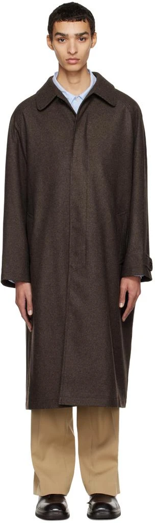 商品mfpen|SSENSE Exclusive Brown Installation Coat,价格¥4130,第1张图片
