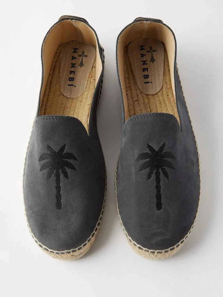 商品MANEBÍ|Logo-debossed suede espadrilles,价格¥409,第3张图片详细描述