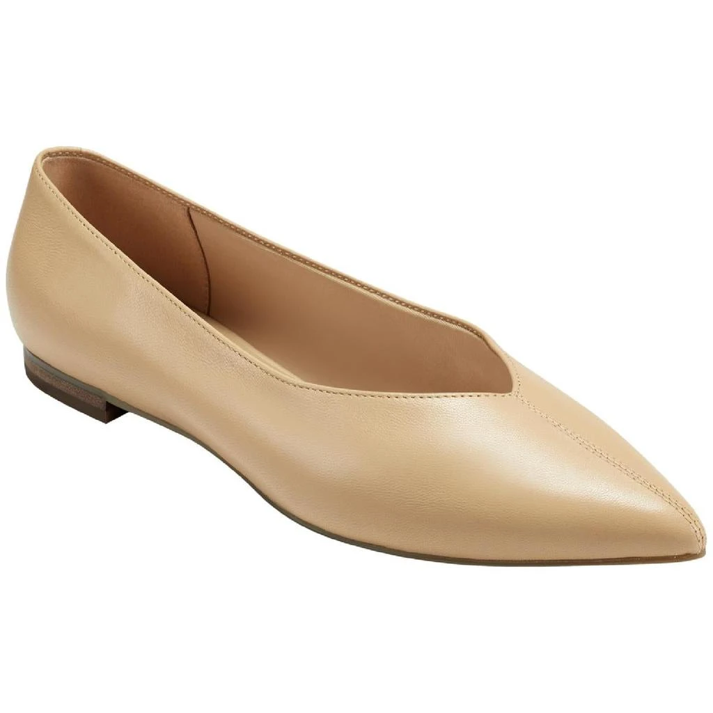 商品Marc Fisher|Marc Fisher Womens Altair Leather Pointed Toe Flats Shoes,价格¥299,第1张图片