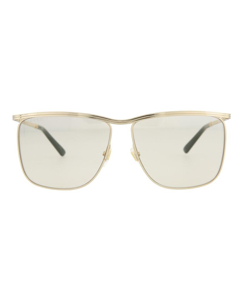商品Gucci|Square-Frame Metal Sunglasses,价格¥1344,第1张图片