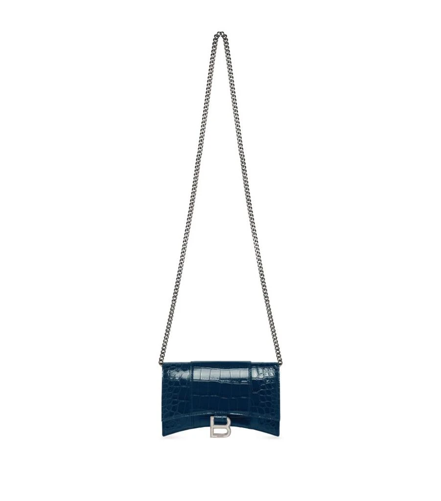 商品Balenciaga|Leather Hourglass Chain Wallet,价格¥12942,第2张图片详细描述