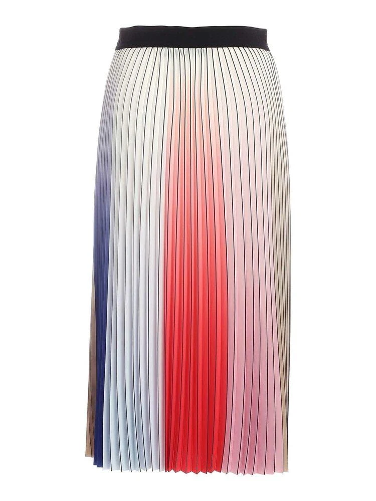 商品Karl Lagerfeld Paris|Karl Lagerfeld Pleated Rainbow Skirt,价格¥1289,第1张图片