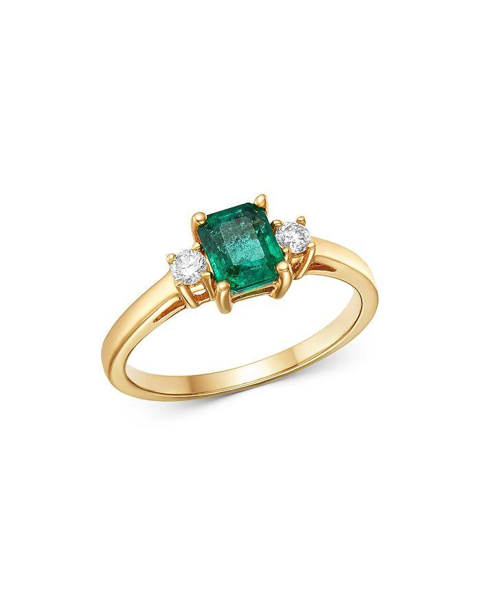 商品Bloomingdale's|Emerald & Diamond Ring in 14K Yellow Gold - Exclusive,价格¥8558,第1张图片详细描述