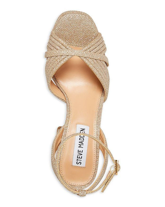 商品Steve Madden|Women's Laurel Metallic Corded Platform High Heel Sandals,价格¥874,第3张图片详细描述