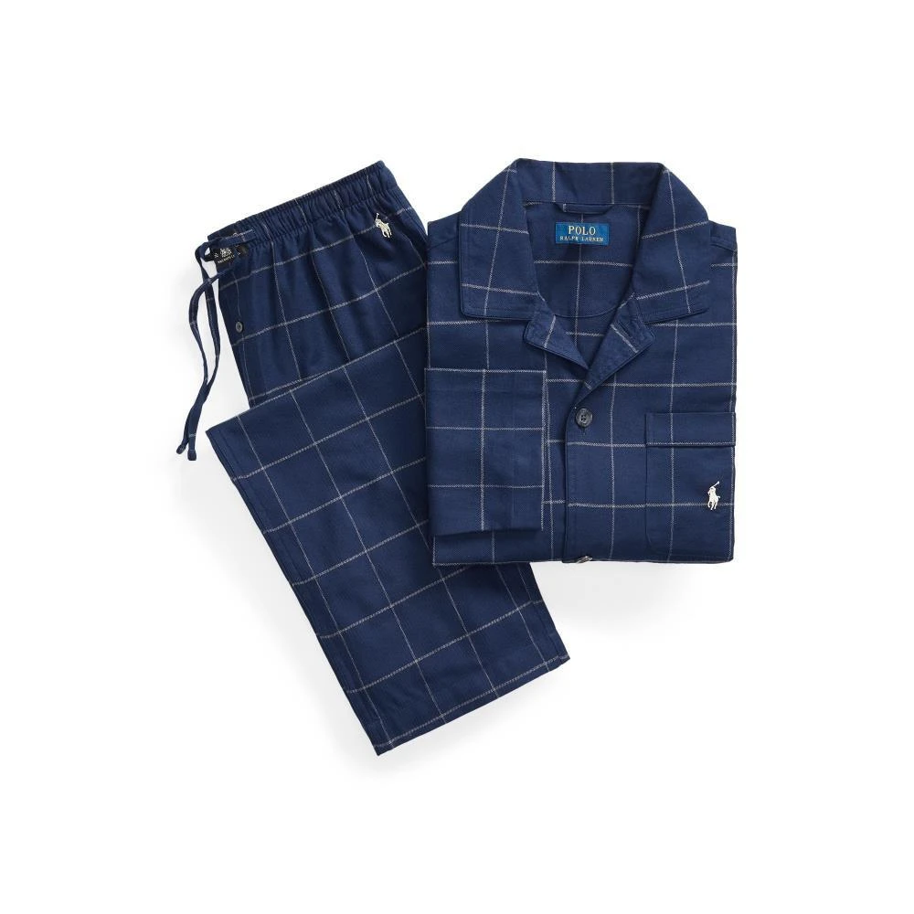 商品Ralph Lauren|Polo Ralph Lauren Logo Embroidered Checked Pyjamas,价格¥1215,第1张图片