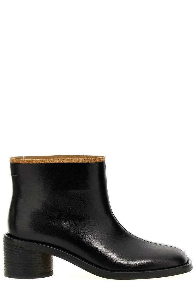 商品MM6|MM6 Maison Margiela Square Toe Ankle Boots,价格¥3796,第1张图片
