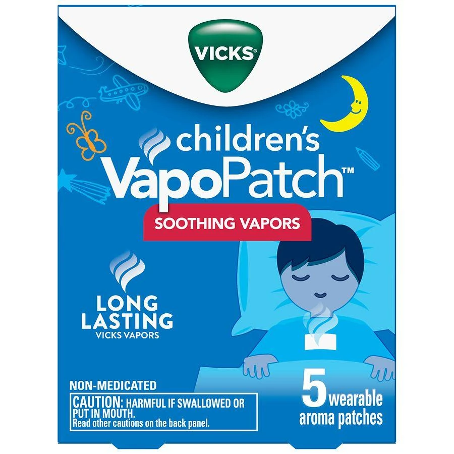 商品Vicks|Children's Wearable Mess-Free Aroma Patch, Soothing & Comforting Non-Medicated Eucalyptus and essential oils,价格¥97,第1张图片