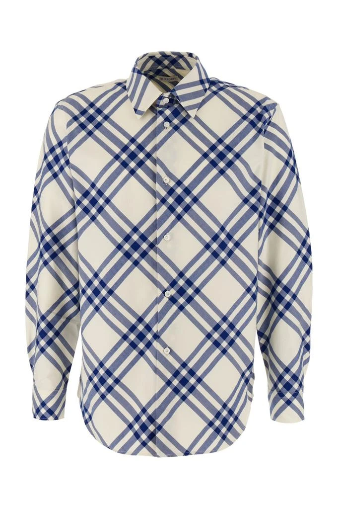 商品Burberry|Burberry Long Sleeved Checked Shirt,价格¥5800,第1张图片