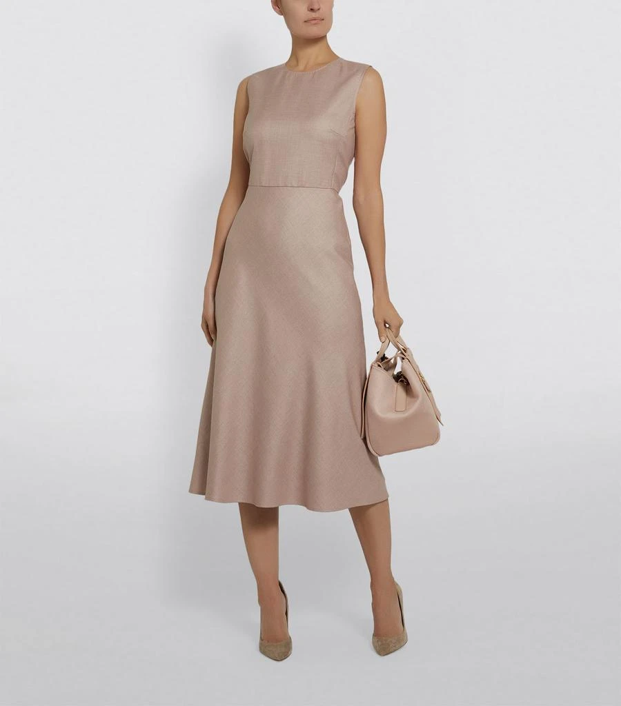 商品Max Mara|Wool-Silk Panelled Midi Dress,价格¥6385,第4张图片详细描述