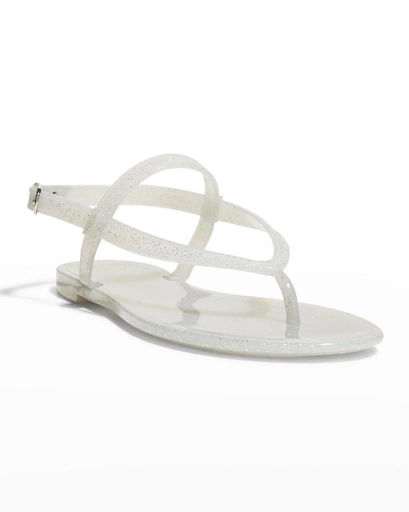 商品Stuart Weitzman|Summer Shimmer Jelly Sandals,价格¥310,第2张图片详细描述