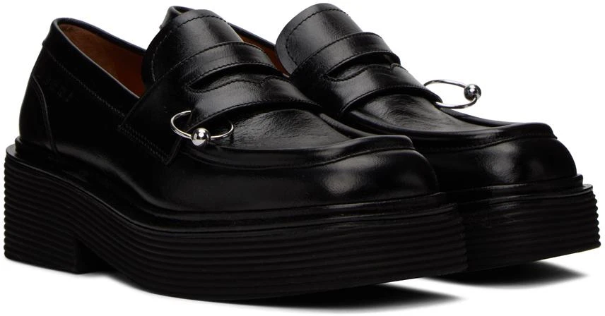 商品Marni|Black Piercing Loafers,价格¥4373,第4张图片详细描述