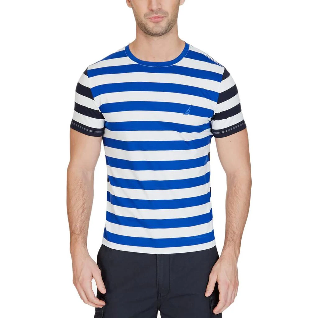 商品Nautica|Nautica Mens Cotton Striped T-Shirt,价格¥107,第1张图片