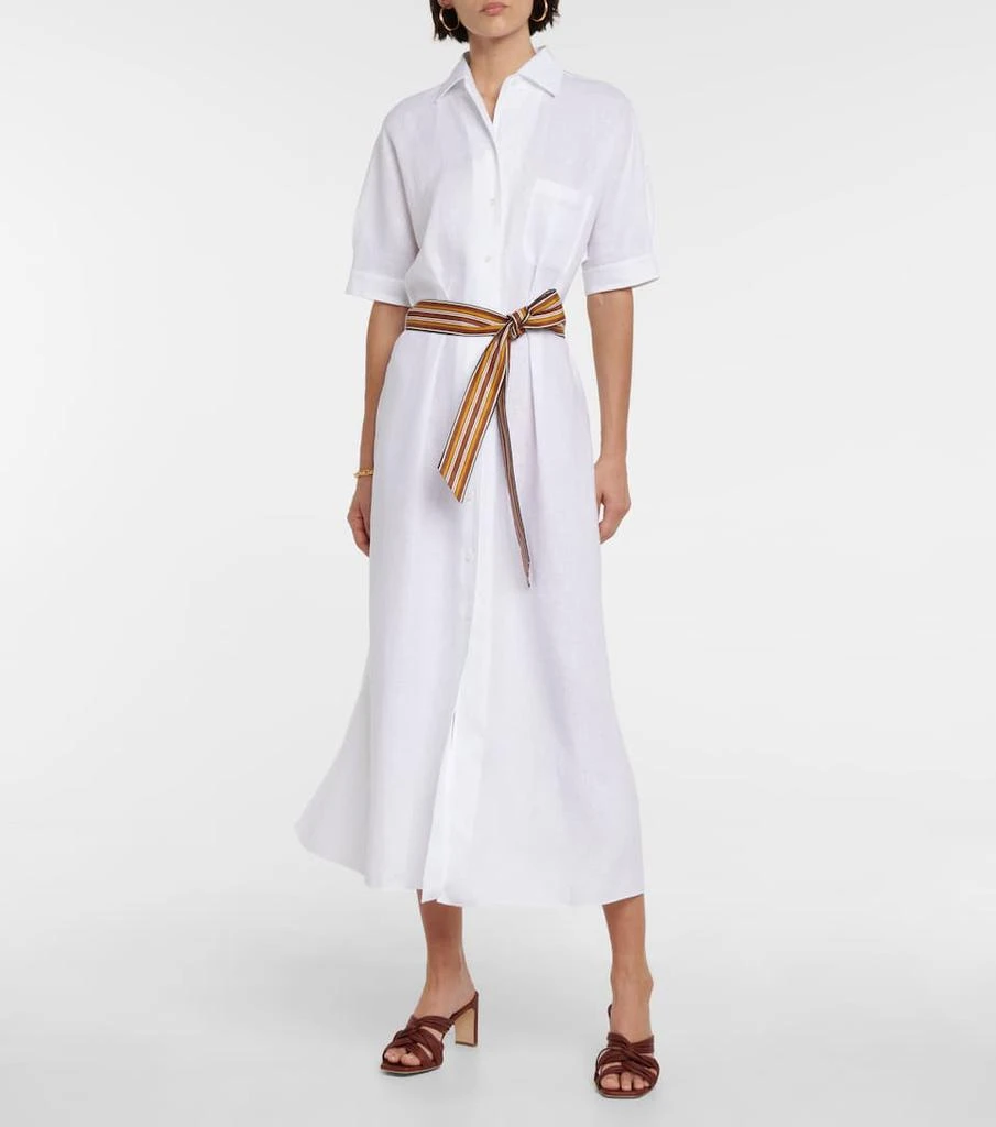 商品Loro Piana|Clarissa亚麻衬衫式连衣裙,价格¥18933,第2张图片详细描述