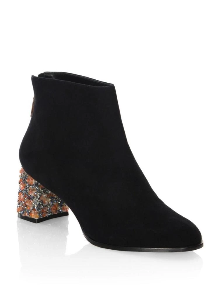 商品Sophia Webster|Stella Crystal Heel Suede Booties,价格¥1950,第1张图片