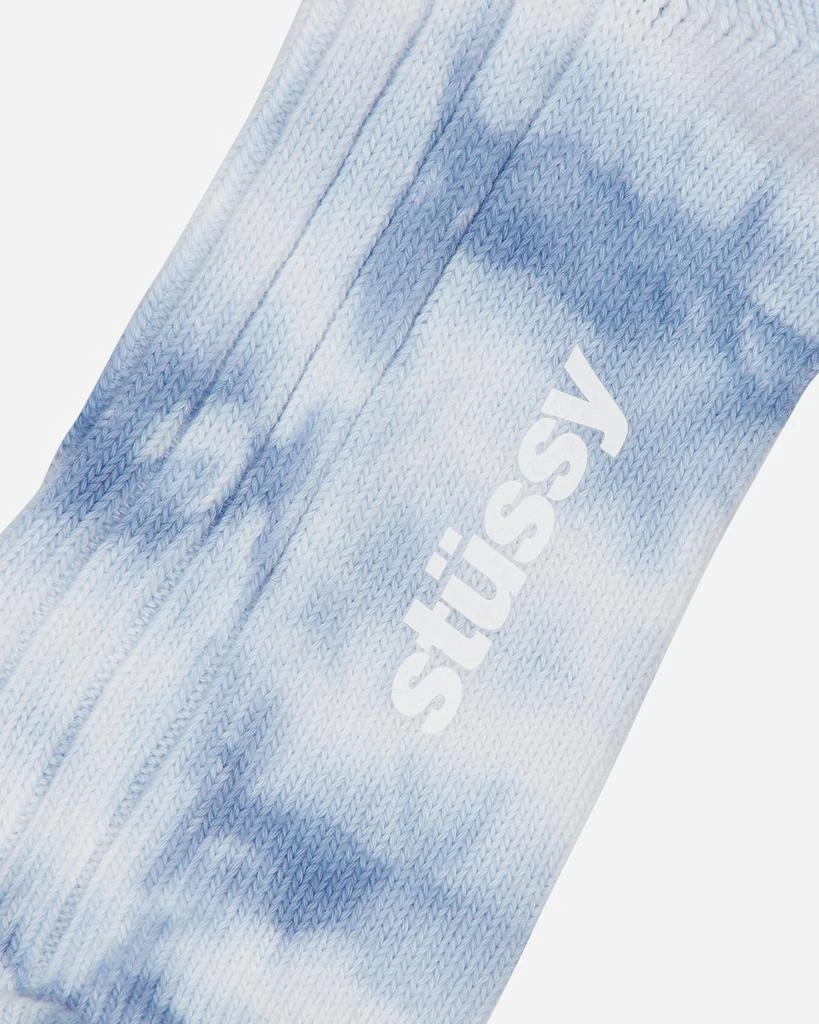 商品STUSSY|Dyed Ribbed Crew Socks Blue,价格¥80,第3张图片详细描述