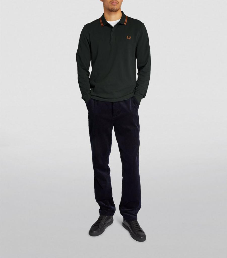 商品Fred Perry|Long-Sleeve Polo Shirt,价格¥716,第4张图片详细描述