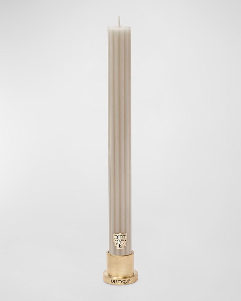 2.4 oz. Feu De Bois Scented Ribbed Taper Candle - Limited Edition商品第1张图片规格展示