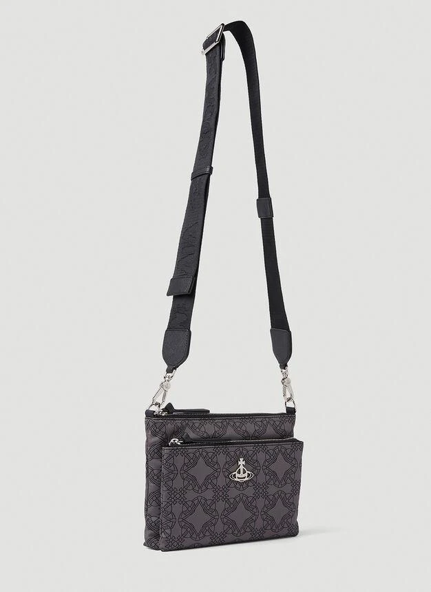 商品Vivienne Westwood|Penny Double Pouch Crossbody Bag in Grey,价格¥1971,第2张图片详细描述