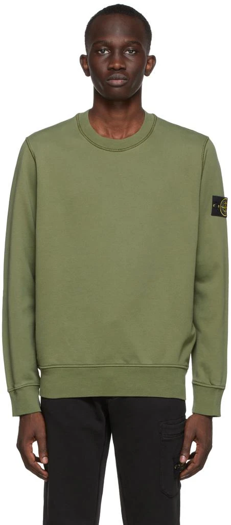 商品Stone Island|Green Classic Sweatshirt,价格¥1527,第1张图片