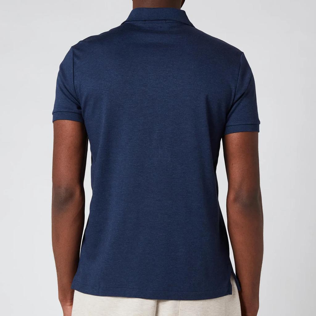 商品Ralph Lauren|Polo Ralph Lauren Men's Interlock Pima Polo Shirt - Spring Navy Heather,价格¥807,第4张图片详细描述