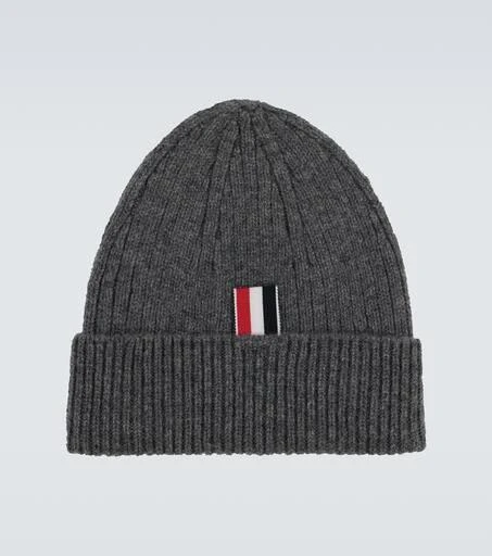 商品Thom Browne|罗纹条纹羊绒帽子,价格¥1770,第4张图片详细描述