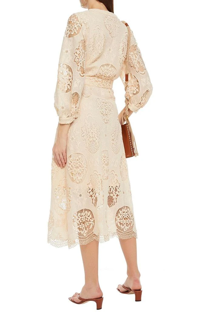 商品Maje|Romy guipure lace midi dress,价格¥1154,第3张图片详细描述