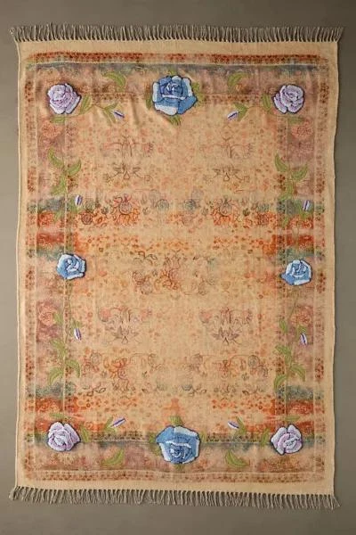商品Urban Renewal|ReMADE By UO Remnants Pavo Rose Rug,价格¥1714,第1张图片