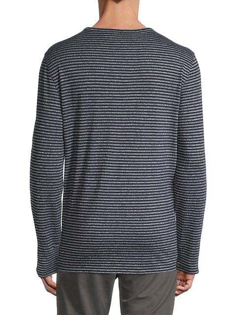 Mouline Stripe Crewneck Long-Sleeve T-Shirt商品第5张图片规格展示
