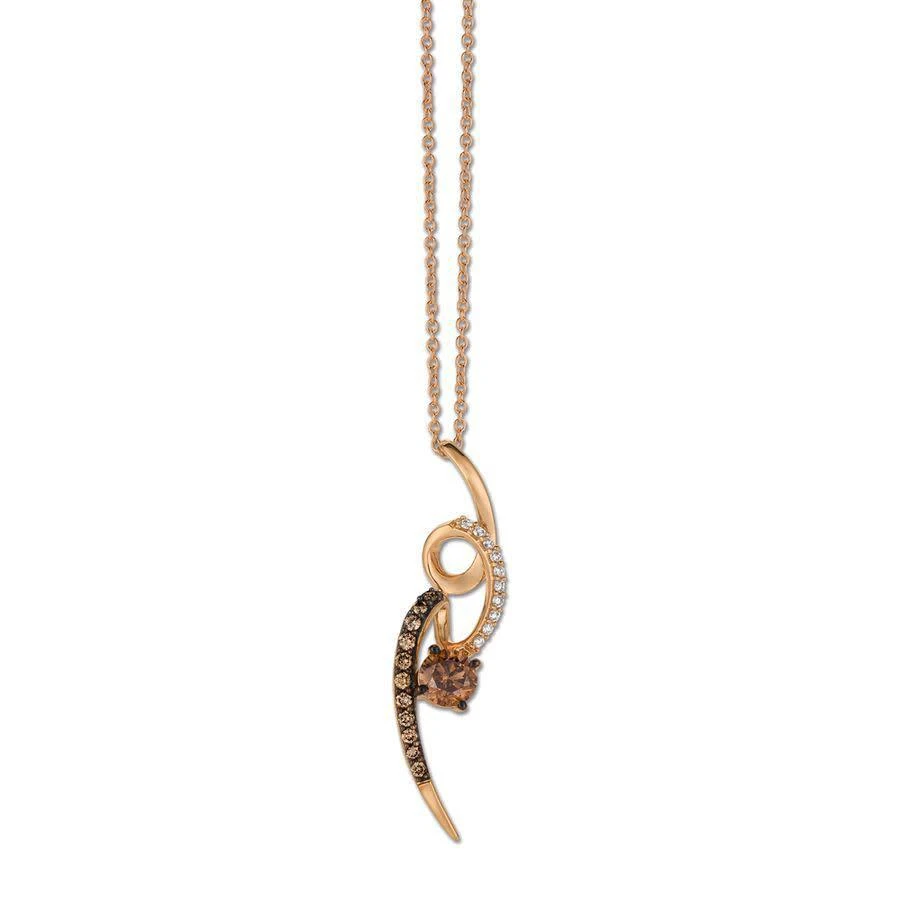 商品Le Vian|Ladies' Chocolate Diamonds Fashion Pendant in 14k Strawberry Gold,价格¥7475,第1张图片