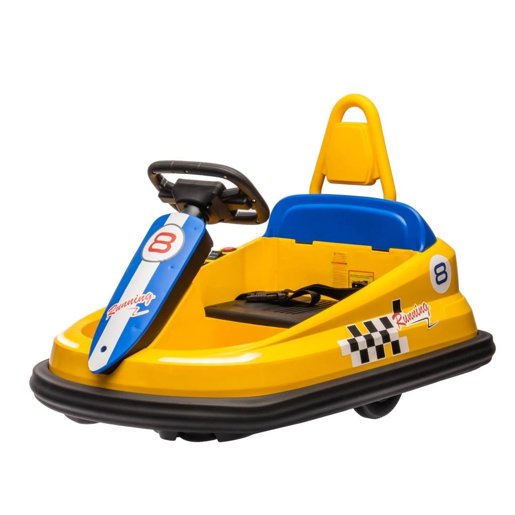 商品Simplie Fun|Simplie Fun 6V Kids Ride on Electric Go Kart Bumper Car W/Parents Remote,价格¥1308,第2张图片详细描述