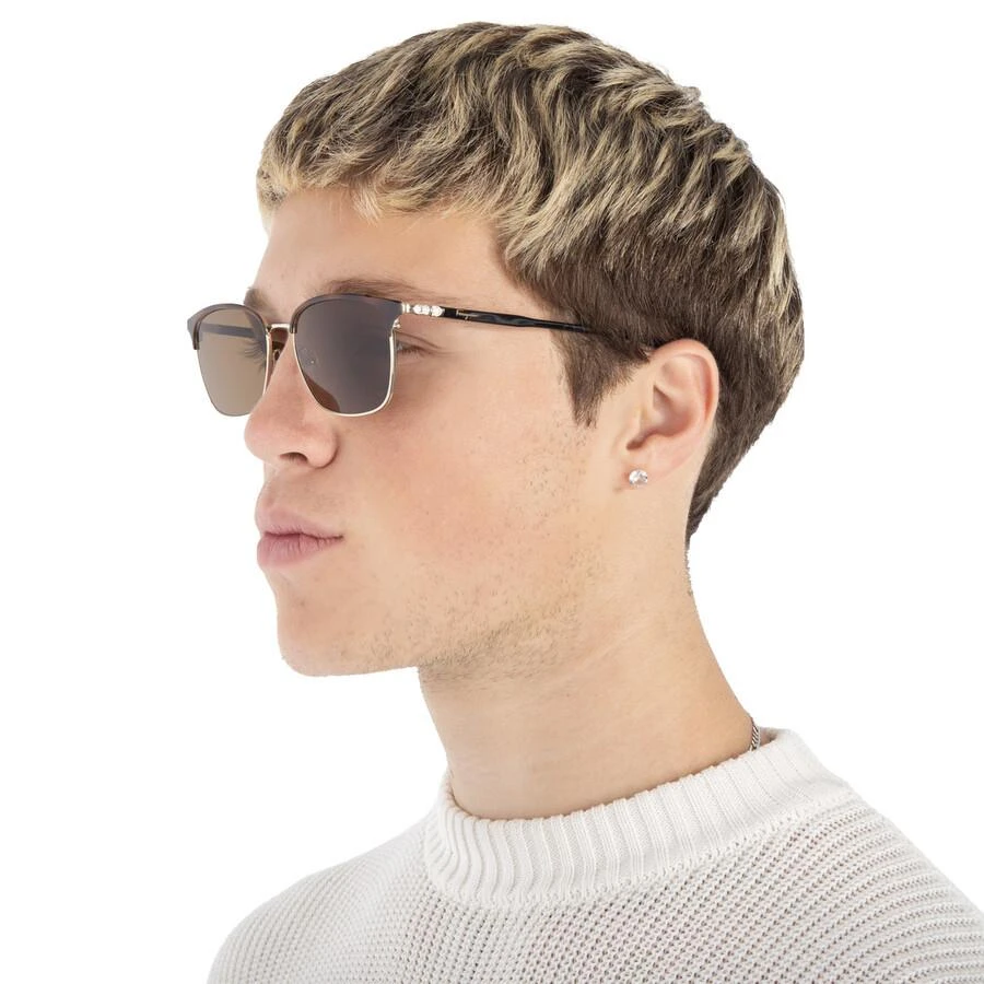 商品Salvatore Ferragamo|Salvatore Ferragamo Shiny Gold Square Men's Sunglasses SF180S 271 54,价格¥587,第2张图片详细描述