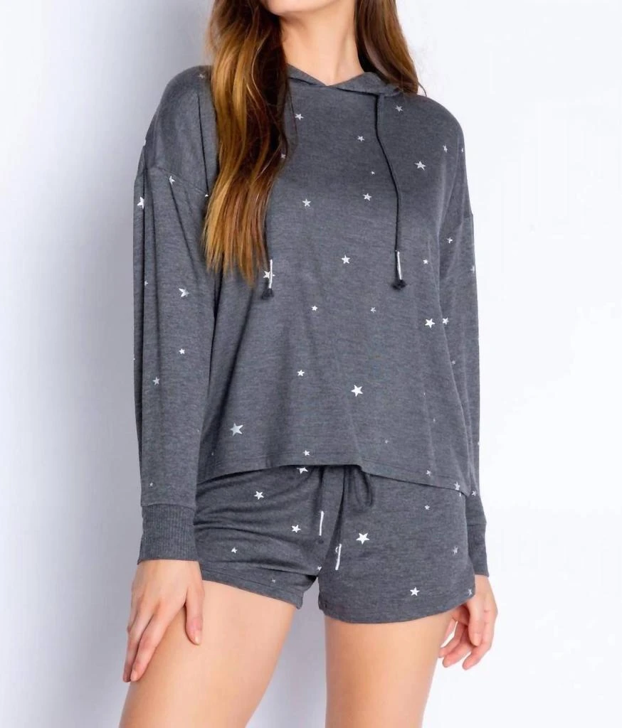 商品PJ Salvage|Shining Star Hoody in Heather Charcoal,价格¥398,第1张图片