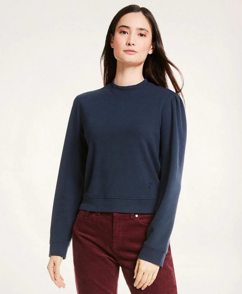 商品Brooks Brothers|Puff Sleeve Cotton Sweatshirt,价格¥247,第1张图片