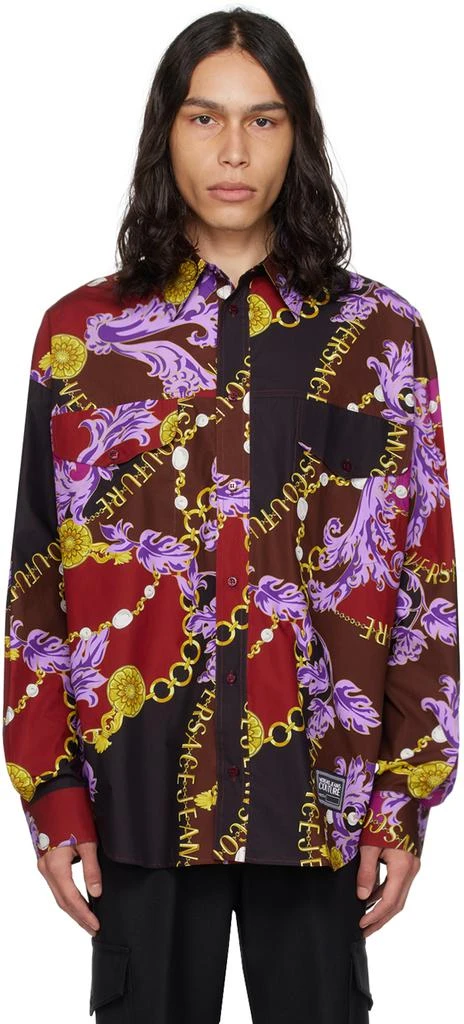 Versace]Purple Chain Couture Shirt 价格¥2613 | 别样海外购