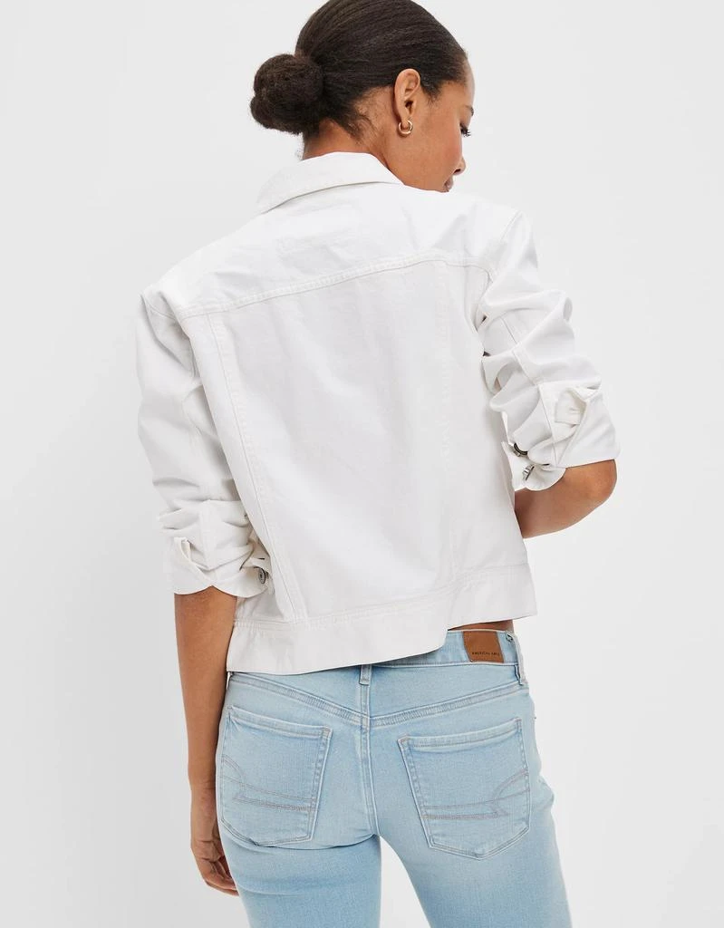 商品AE|AE Classic White Denim Jacket,价格¥456,第2张图片详细描述