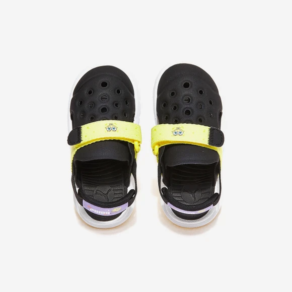 【Brilliant|包邮包税】彪马 Puma Evolve Sandal Spongebob AC Inf 儿童  凉鞋 沙滩鞋 运动凉鞋 拖鞋  PKI39119101 PUMA Black-Lucent Yellow-PUMA White-Vivi 商品