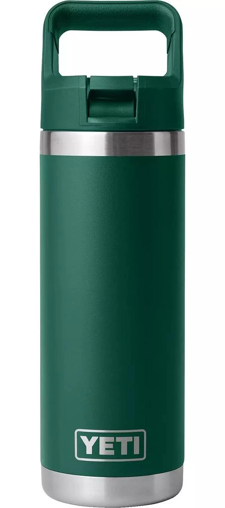 商品YETI|YETI 18 oz. Rambler Bottle with Color-Matched Straw Cap,价格¥213,第1张图片