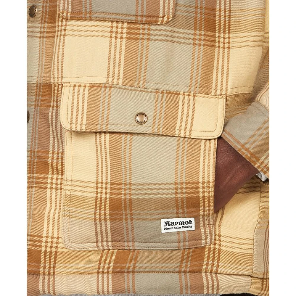 商品Marmot|Men's Ridgefield Plaid Fleece-Lined Flannel Shirt Jacket,价格¥659,第4张图片详细描述