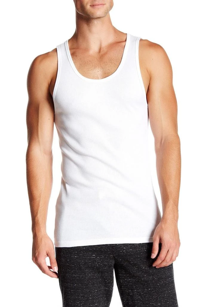 商品Calvin Klein|3-Pack Cotton Ribbed Tanks,价格¥166,第1张图片