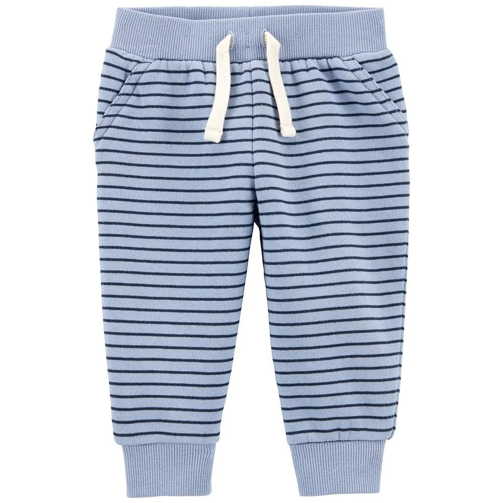 商品Carter's|Baby Boys Striped Pull-On Fleece Pants,价格¥21,第1张图片