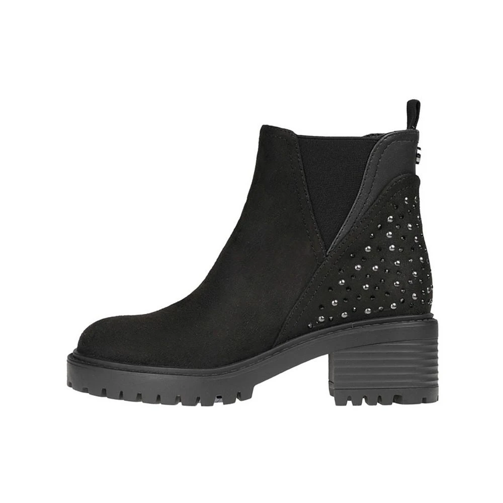 Little Girls Chelsea Casual Ankle Boots with Rhinestones and Studs 商品