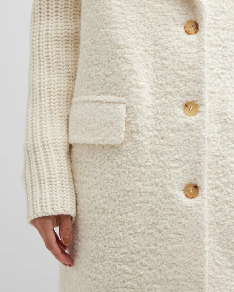 商品Gabriela Hearst|Charles Alpaca Fur Cashmere-Knit Coat,价格¥10491,第5张图片详细描述