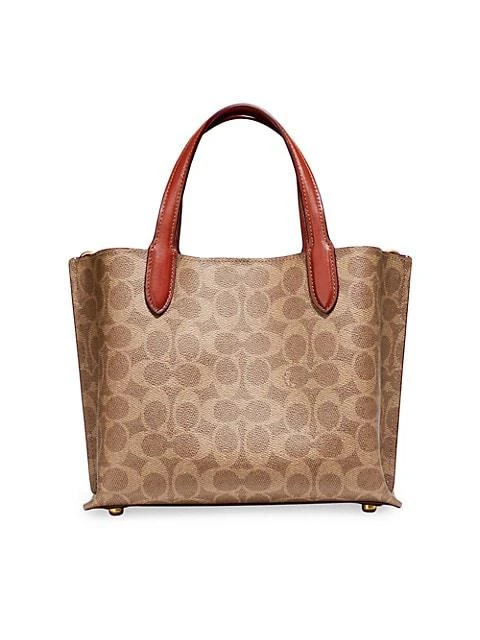 商品Coach|Willow Monogram-Coated Canvas Tote,价格¥2196,第4张图片详细描述